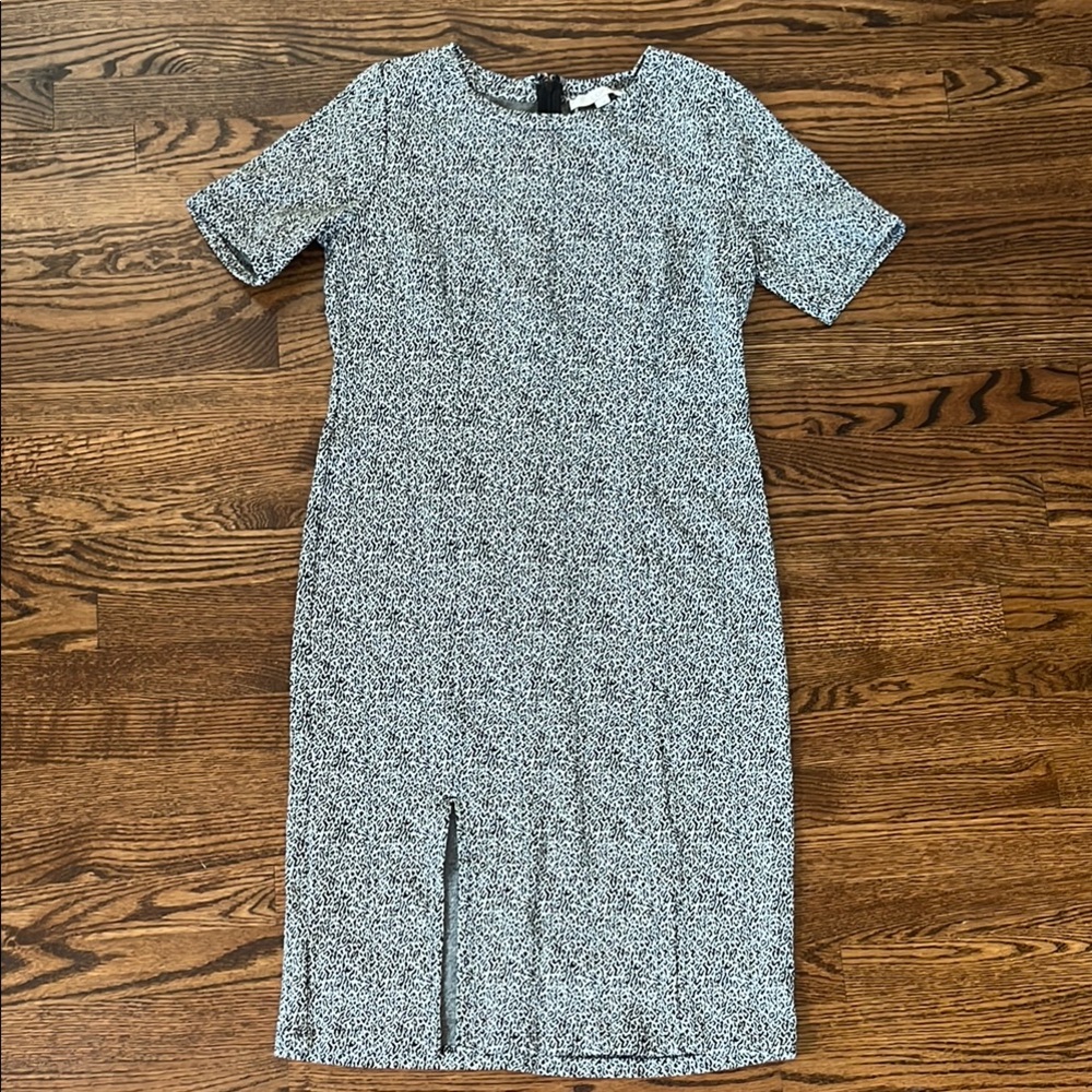 LOFT patterned midi length dress